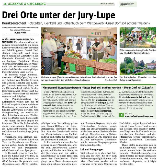 Presseartikel Bezirksentscheid Unterfranken Presse Aschaffenburg