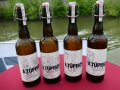Projektwein in "Bier"flaschen mit Bügelverschluss