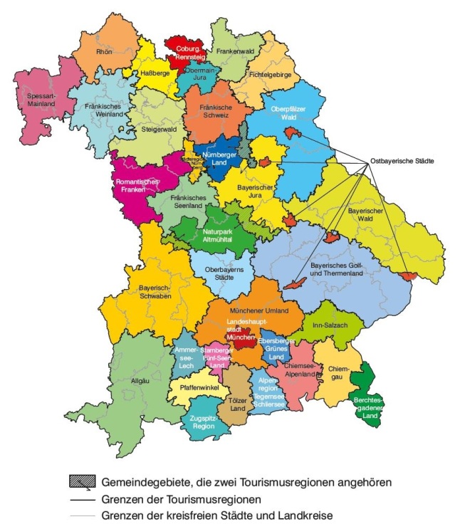 Regionen und Städte