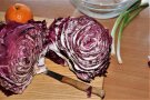 Radicchio aufgeschnitten