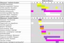 Eine Bühltabelle die bienenfreundlichen Stauden mit ausreichender Vitalität und Deckung eines reichen Bütenangebot abbildet. 