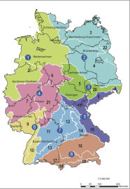 Für gebietseigenes Saatgut gibt es laut Erhaltungsmischungsverordnung (ErMiV) bundesweit 22 Ursprungsgebiete und acht Produktionsräume.