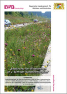 Titelseite Abschlussbericht Mittelstreifenbegrünung an 2-bahnigen Bundesfernstraßen