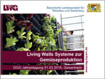 Vortrag Living Walls Systeme zur Gemüseproduktion