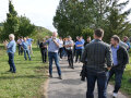 Die Besucher des Symposiums bei einem Rundgang im Stutel.