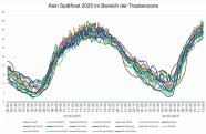 Viele Grafen zeigen am 23. und 24. Mai keine Temperatur unter 0 Grad Celsius